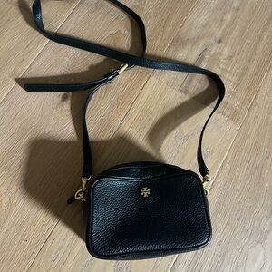 Tory Burch Black Crossbody Bag with Gold Hardware